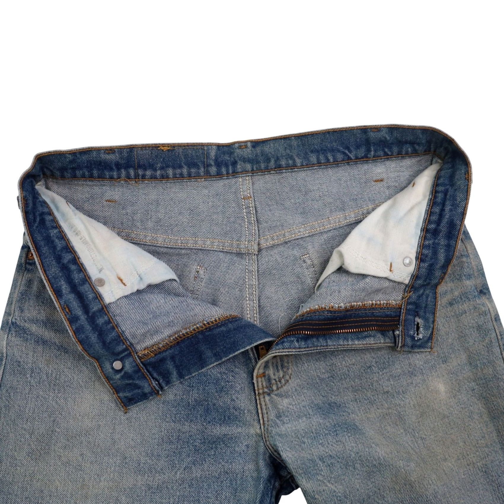 Levi's VINTAGE Levi's 505 USA Made Denim Jeans Men's 34x30 Blue Straight 8/10 Leather? Size US 34 / EU 50 - 7 Thumbnail