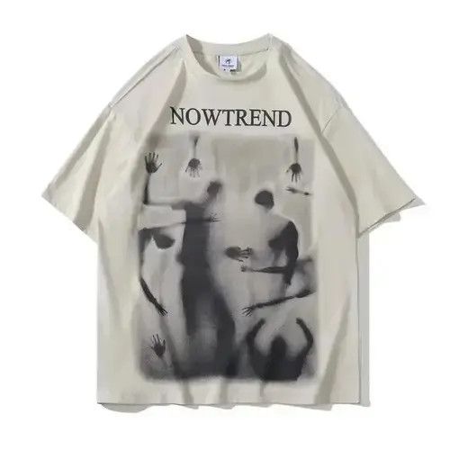 Japanese Brand 90s Design Shadow Printed Vintage T Shirt Size US L / EU 52-54 / 3 - 1 Thumbnail