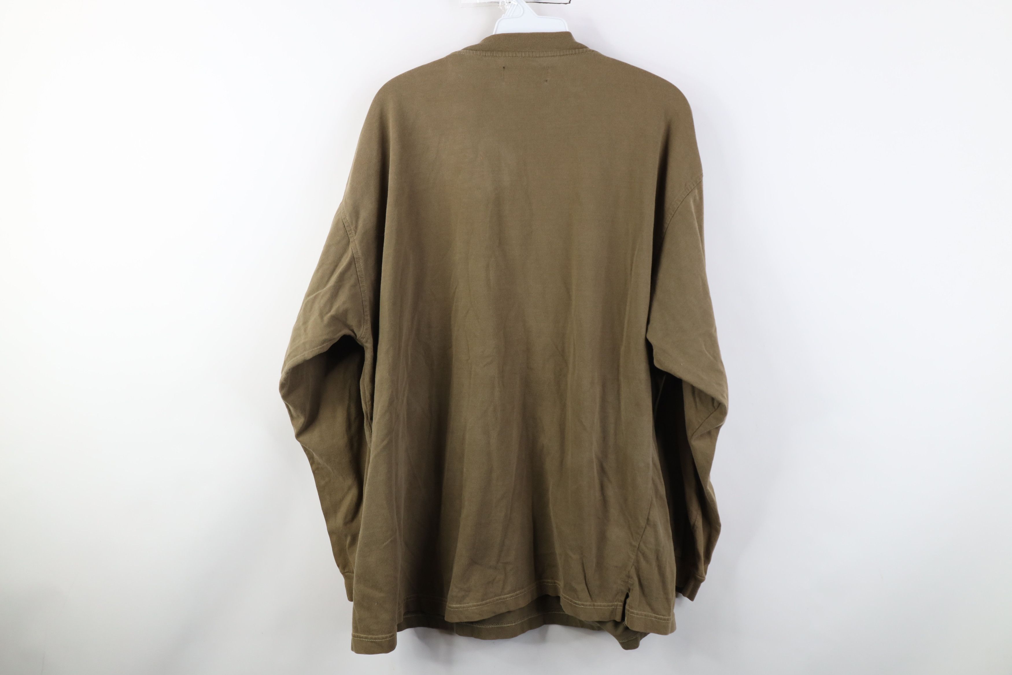 Vintage Vintage 90s Streetwear Long Sleeve Henley T-Shirt Green Size US XL / EU 56 / 4 - 12 Thumbnail
