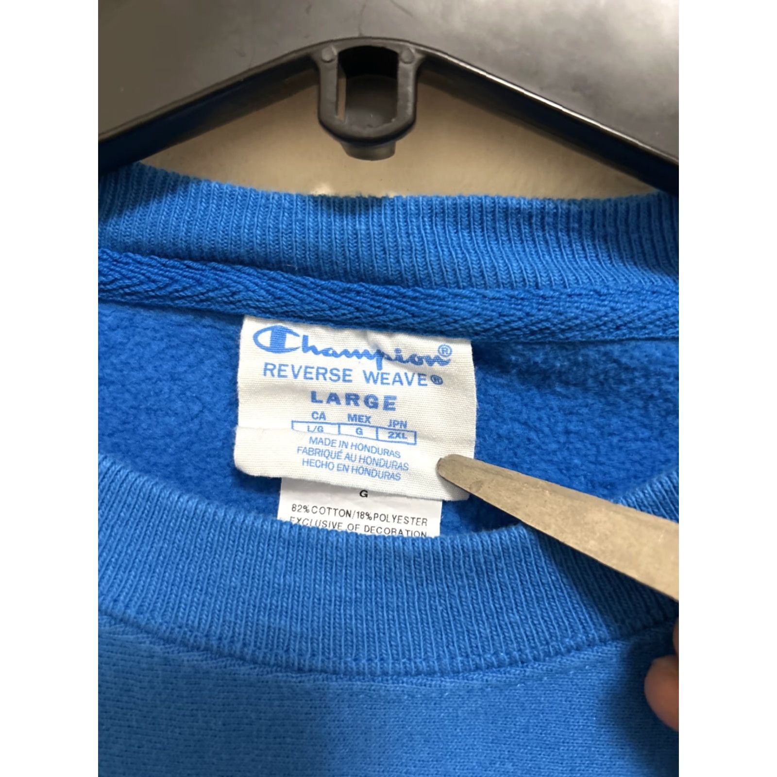 Champion VINTAGE Champion Reverse Weave Sweatshirt Mens L Blue Reversible Crewneck Pullover Sweater Sweatshirt Size US L / EU 52-54 / 3 - 3 Thumbnail