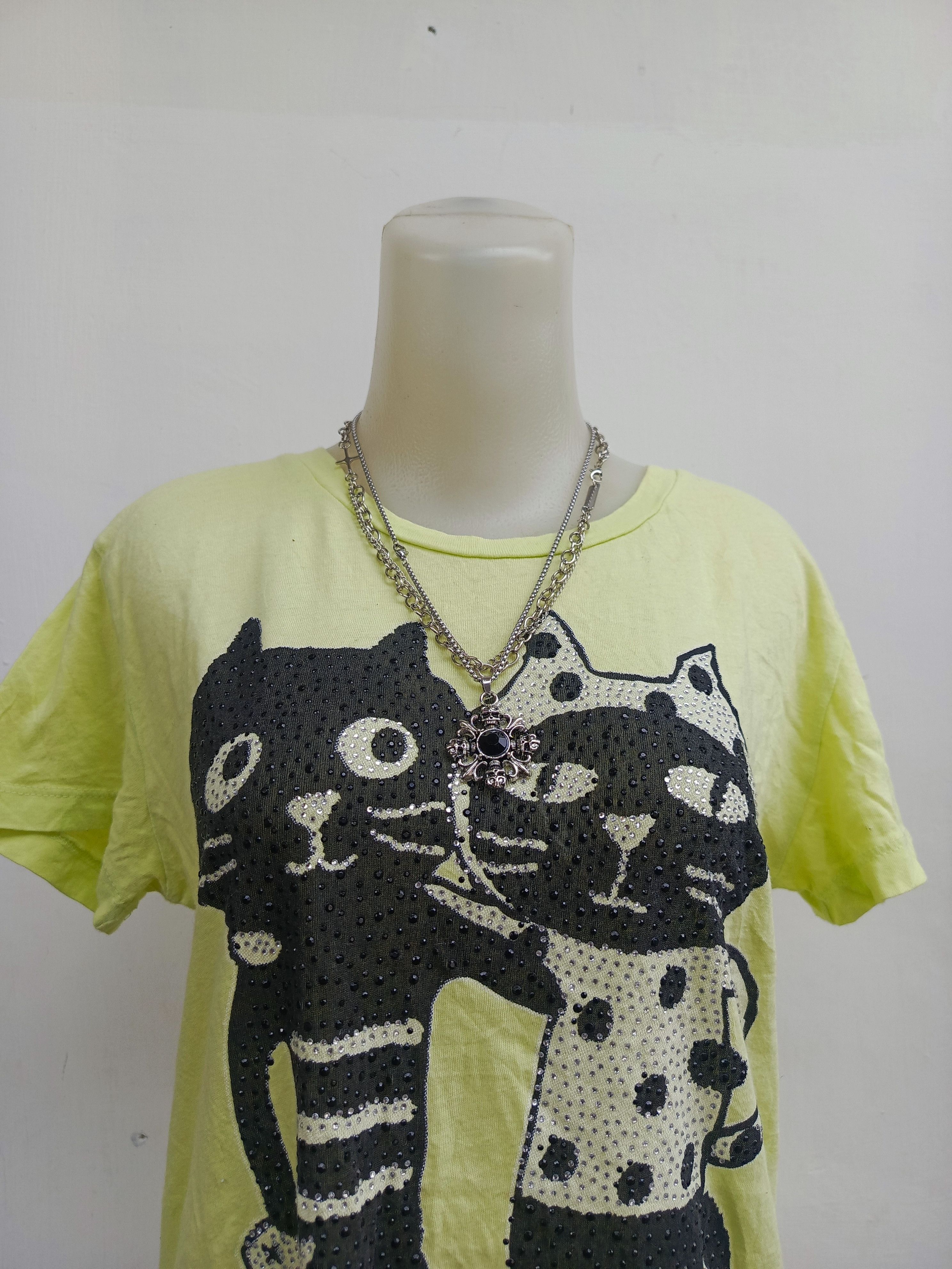 Japanese Brand Lalacub Cat Print T-Shirt Made in Japan Size L / US 10 / IT 46 - 2 Thumbnail