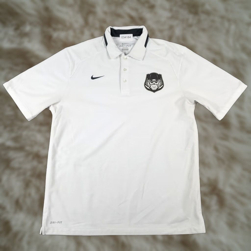 Nike Nike Polo Shirt Mens M White Swoosh Golf Casual Short Sleeve | Nike Golf | Polo | White | M | Mens Size US M / EU 48-50 / 2 - 1 Thumbnail
