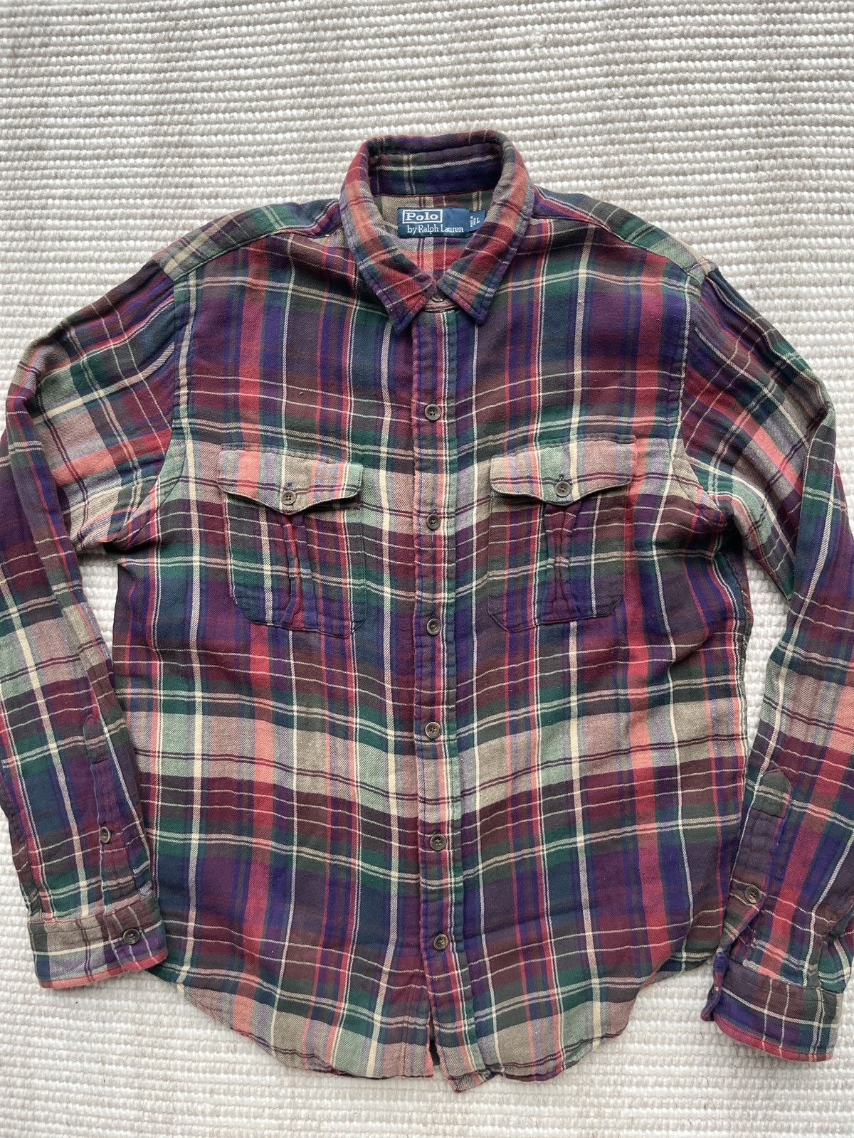 Polo Ralph Lauren Vintage Polo Flannel Size US L / EU 52-54 / 3 - 1 Thumbnail