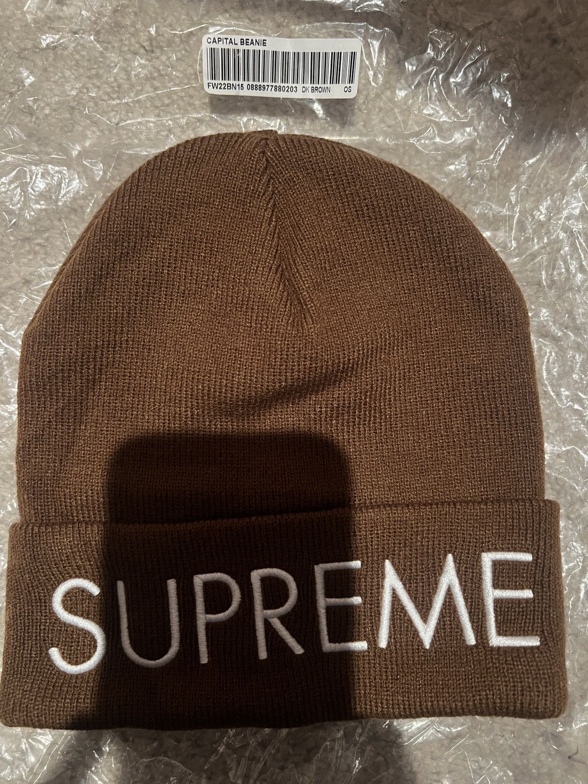 Supreme Supreme Capitol Beanie- Dark Brown Size ONE SIZE - 2 Thumbnail