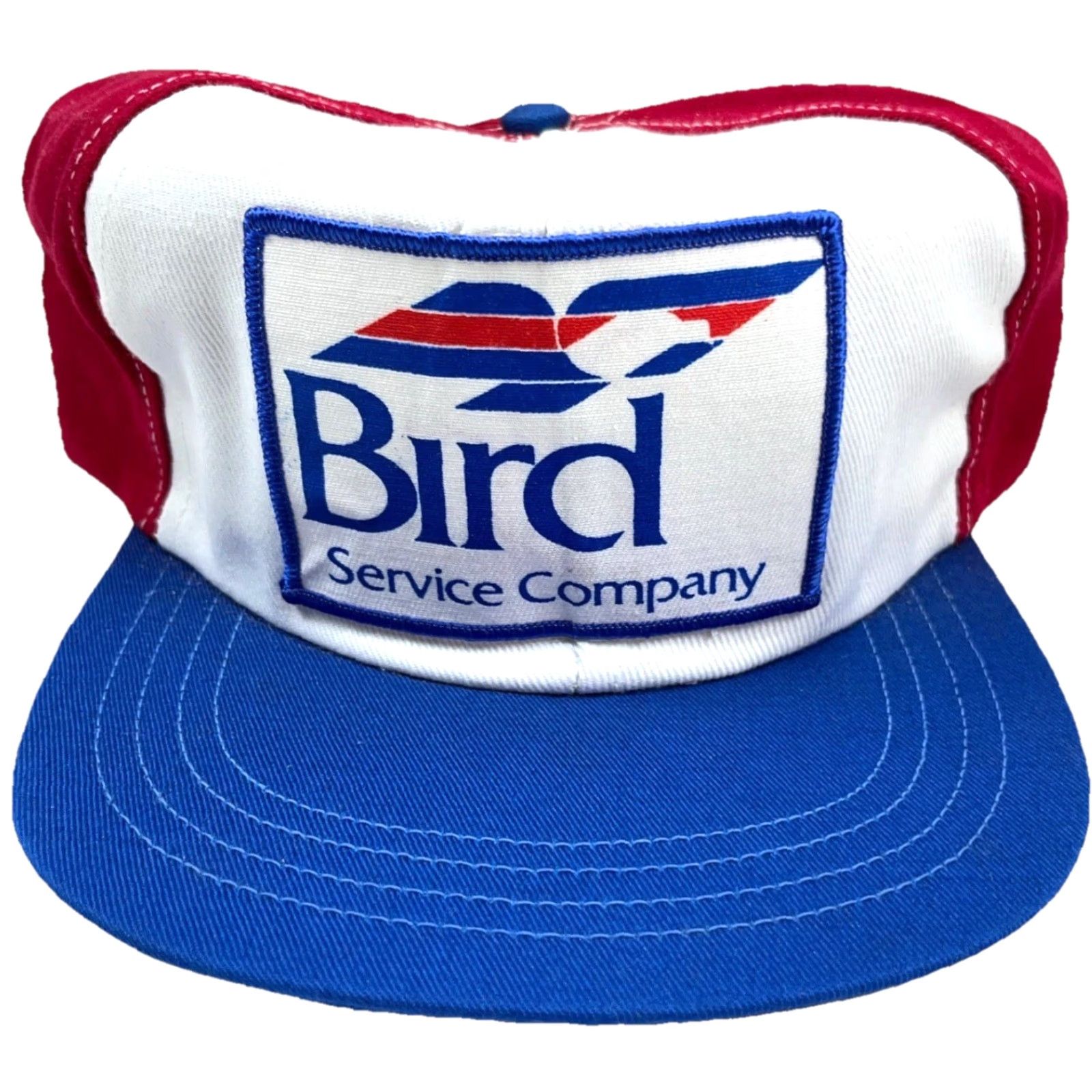 CO VINTAGE Union Made Trucker Hat Cap Red White Blue 80s Adjustable USA 80s Retro Classic Logo Mens Size ONE SIZE - 2 Thumbnail