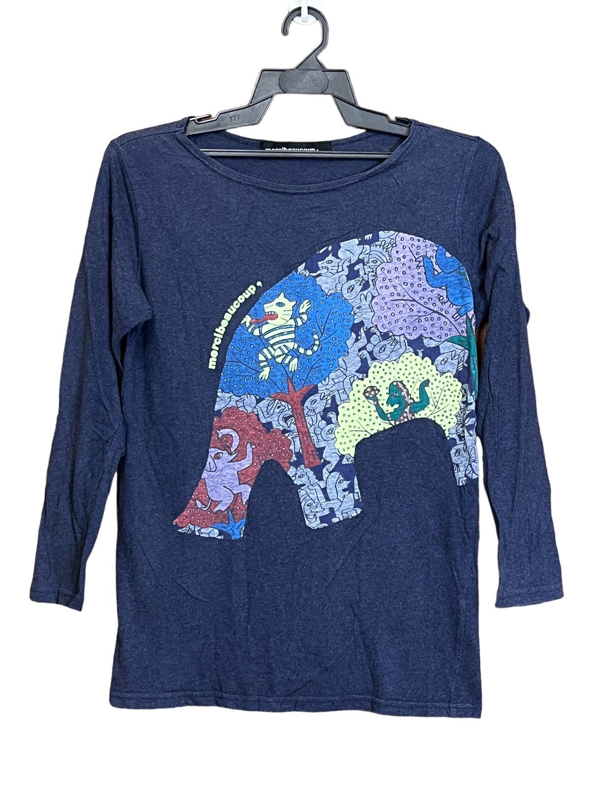 Issey Miyake ISSEY MIYAKE MERCIBEAUCOUP LONG SLEEVE 3 BLEND T SHIRT Size US S / EU 44-46 / 1 - 1 Thumbnail