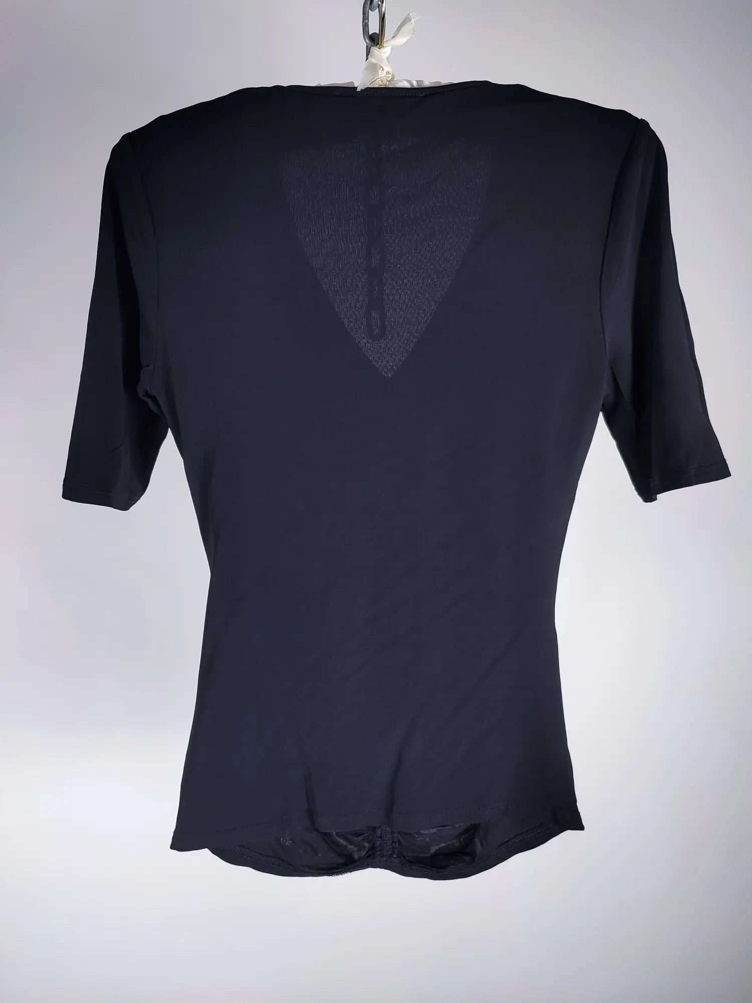 Burberry Burberry ruffle black viscose pleated blouse tee shirt Size XS / US 0-2 / IT 36-38 - 3 Thumbnail