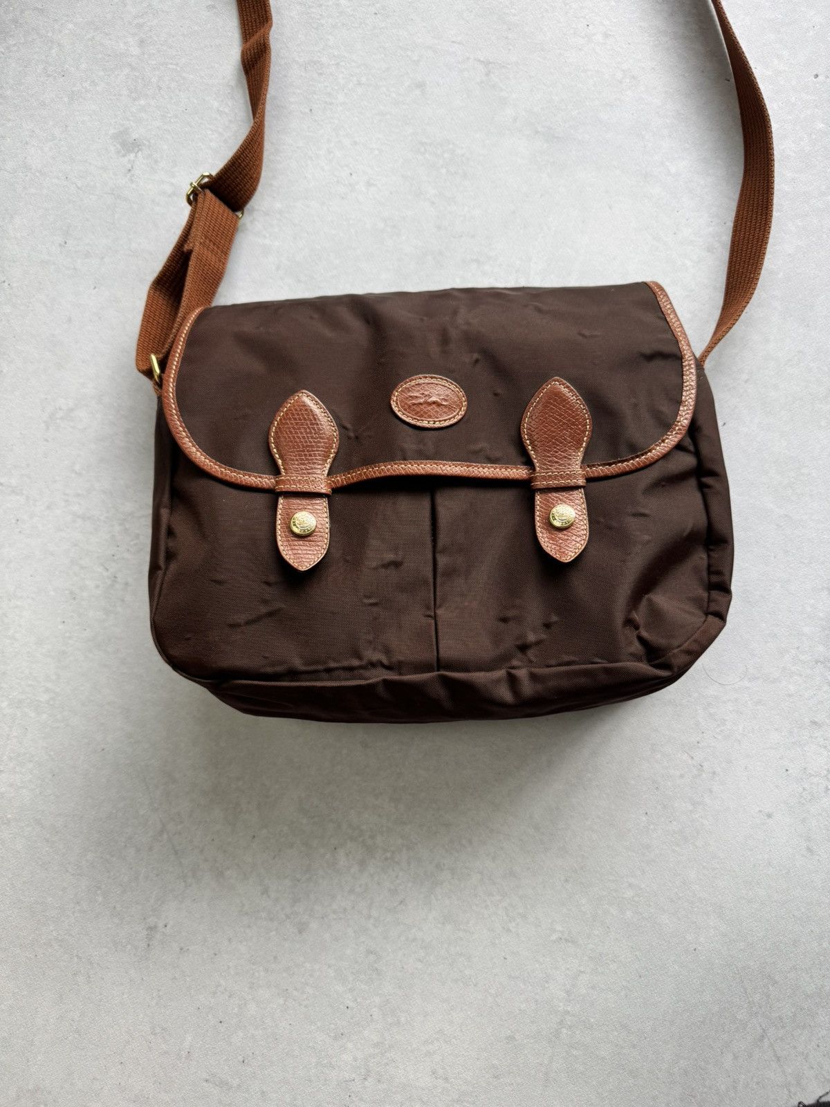 Longchamp Vintage Longchamp Crossbody Distressed bag Size ONE SIZE - 3 Thumbnail