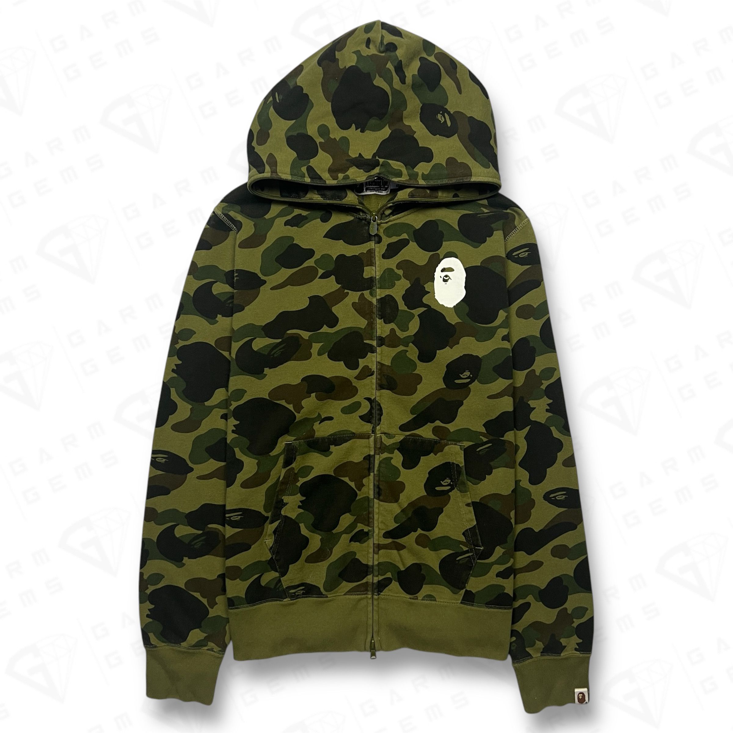 Bape A Bathing Ape Camo Full Zip Hoodie Size US XL / EU 56 / 4 - 1 Thumbnail