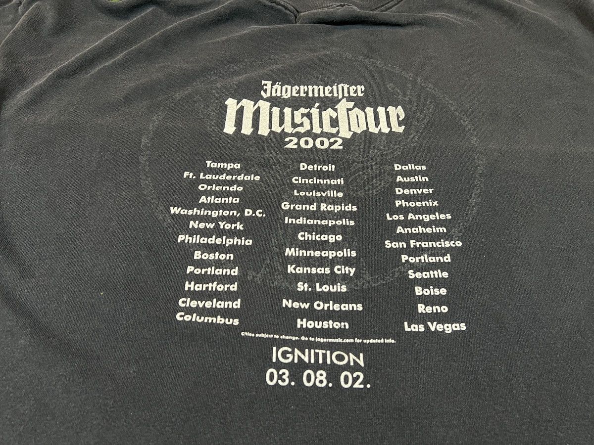 Band Tees Vintage Jagermeister Musictour Shirt 2002 Jager Music Tour Size US XL / EU 56 / 4 - 6 Thumbnail
