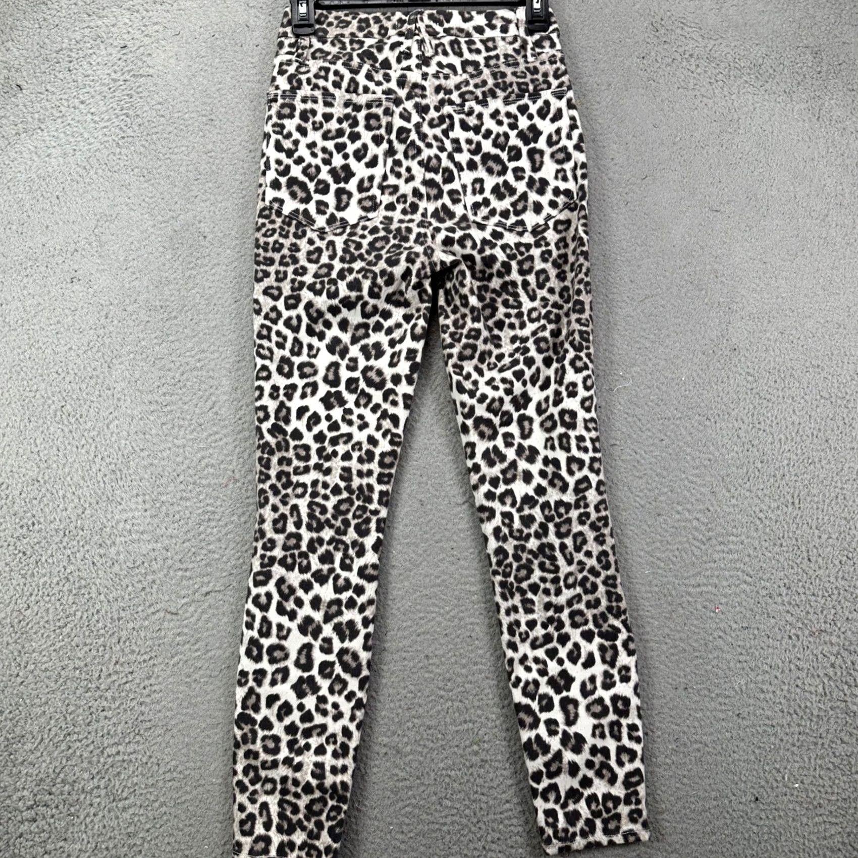 Good American Good American Jeans Crop Womens 2 26 White Leopard High Rise Ankle Denim Jeans Womens White Leopard Print 27 In Inseam 27 In Rise High Size 26" / US 2 / IT 38 - 2 Thumbnail