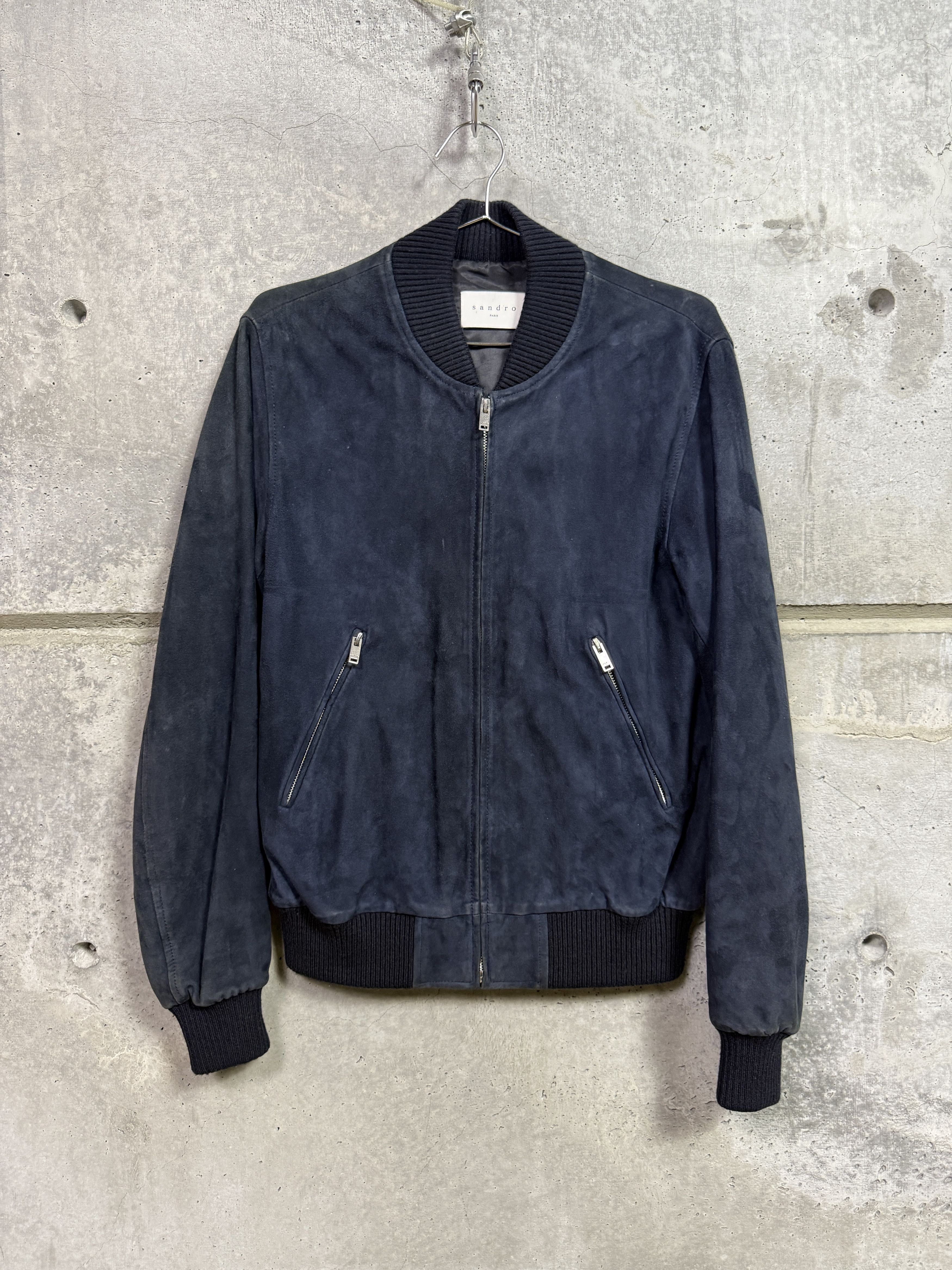 Sandro Sandro Paris Suede Bomber Jacket Size US S / EU 44-46 / 1 - 1 Thumbnail