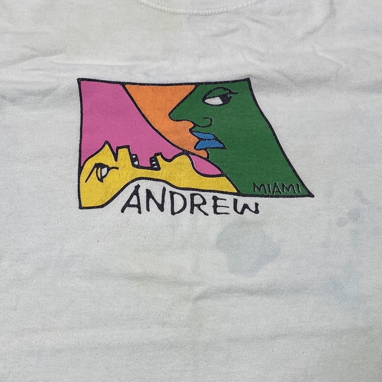 Andrew Vintage Andrew Skate Shop Green Art Skate Tee Size Large Size US L / EU 52-54 / 3 - 3 Thumbnail
