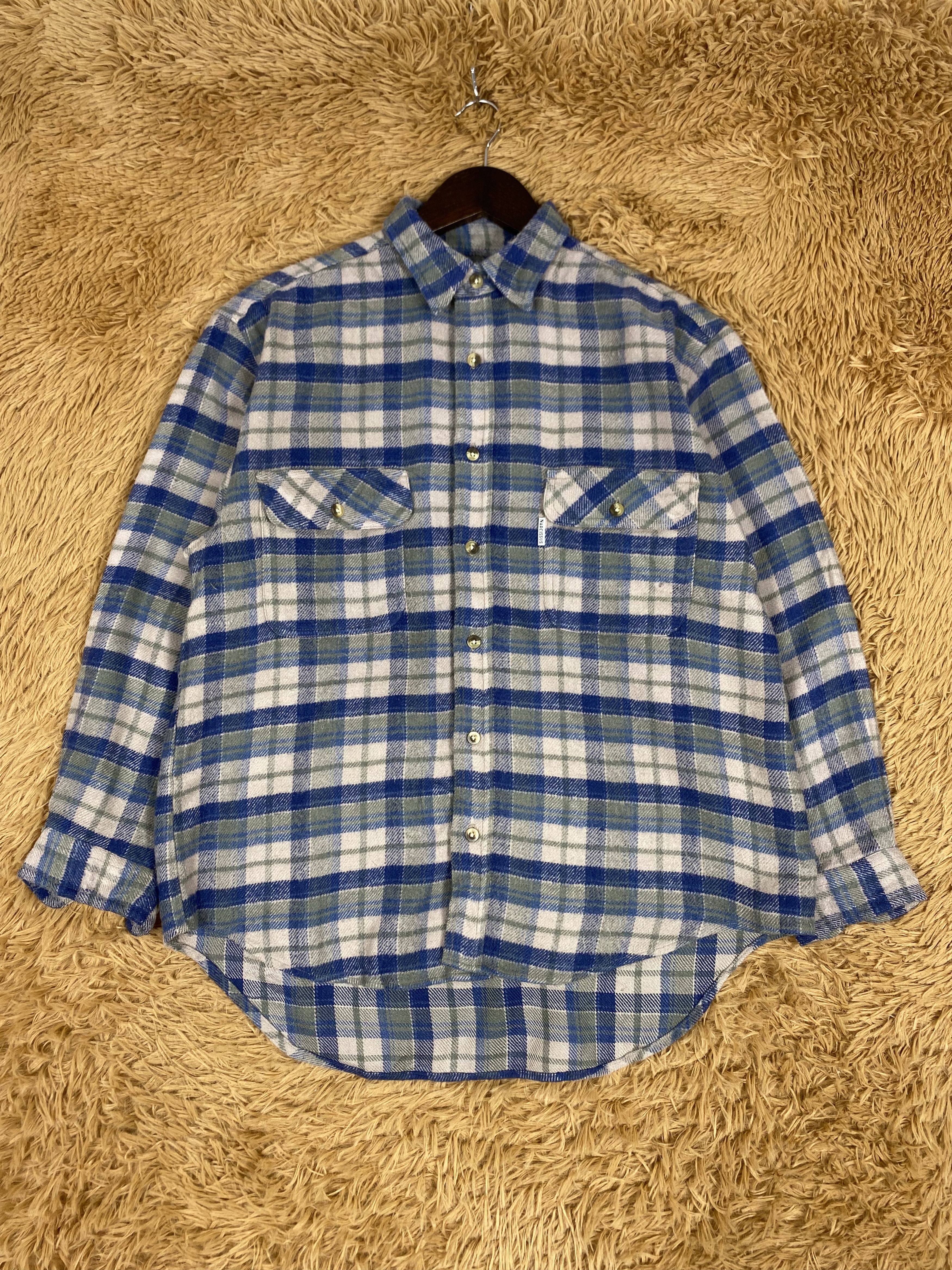 Japanese Brand × Lumberjack × Vintage Vintage Narcissus Long Sleeve Shirts PS0190 Size US S / EU 44-46 / 1 - 1 Thumbnail