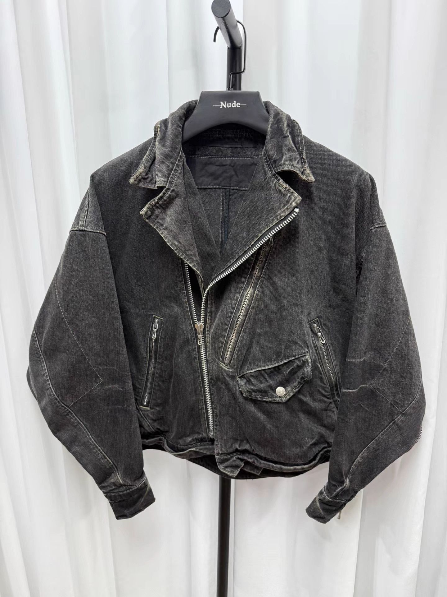 Julius Julius Distressed Washed Denim Jacket K20 Size US S / EU 44-46 / 1 - 1 Thumbnail