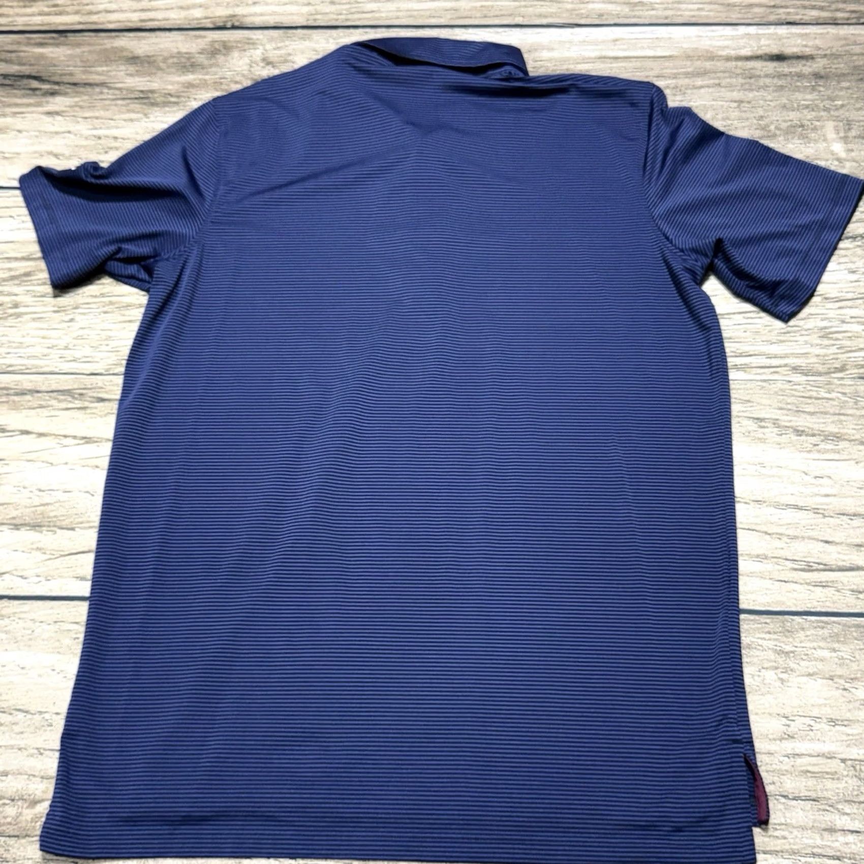 Vintage Greyson Polo Shirt Mens Medium Blue Striped Wolf Logo Golf Club Stretch Shirt Size US M / EU 48-50 / 2 - 6 Thumbnail