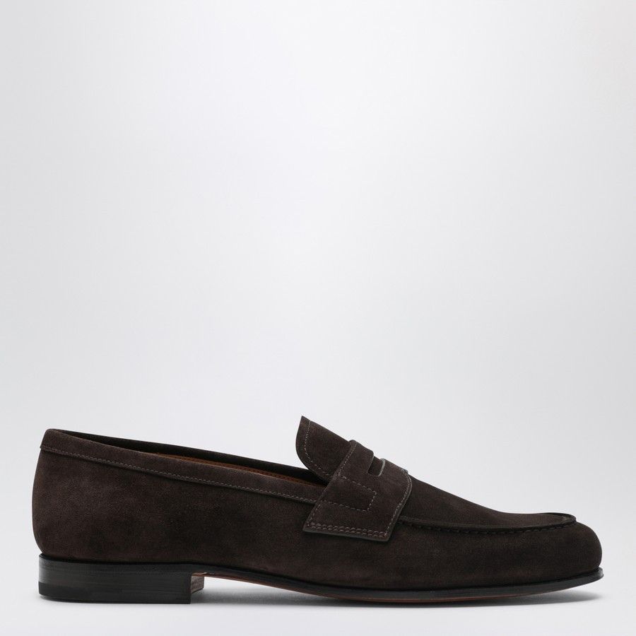 Church's o1d2blof0226 Suede Leather Loafers in Brown Size US 9.5 / EU 42-43 - 2 Thumbnail