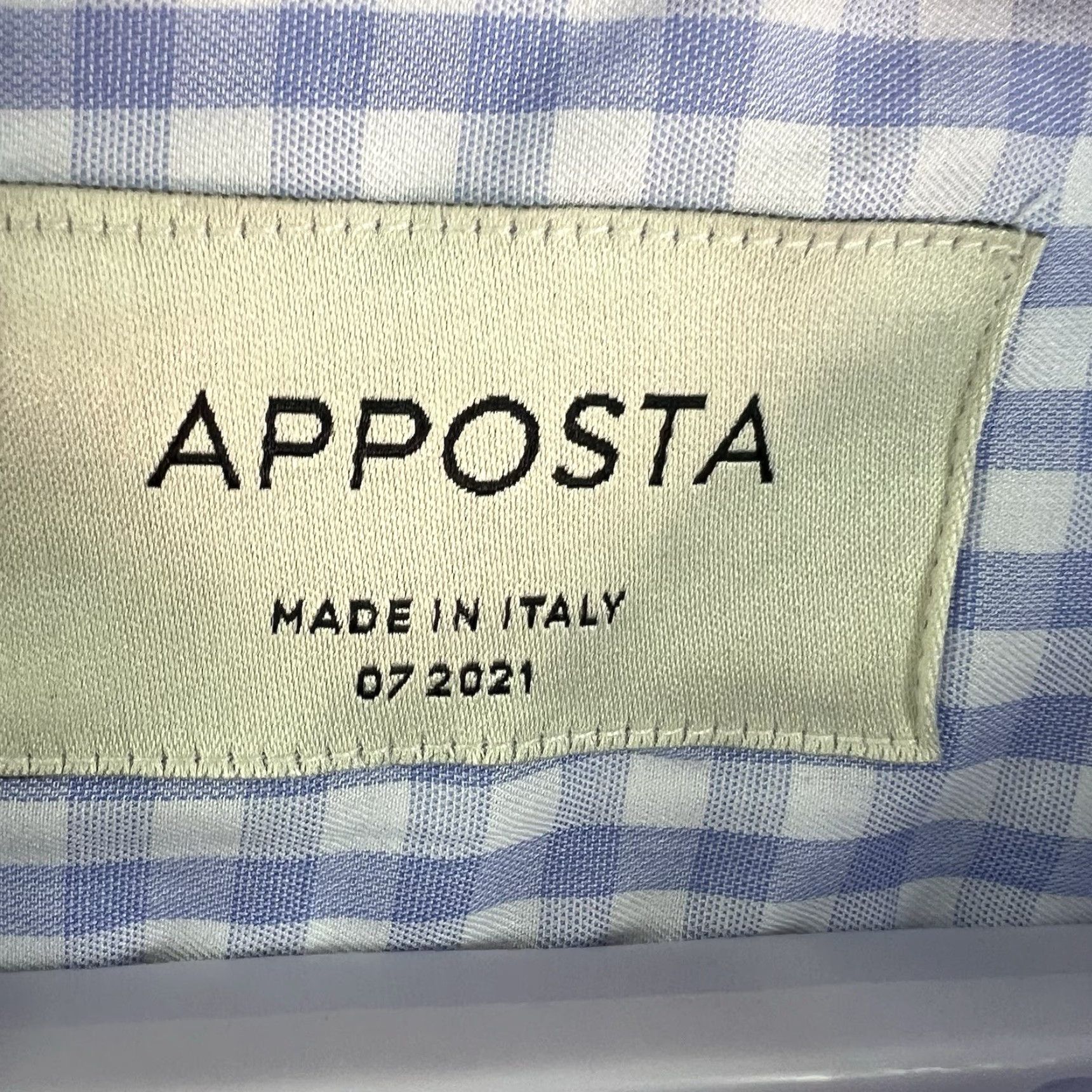 Vintage VINTAGE Apposta Men's Button-Down Shirt Casual Long Sleeve Cotton 4XL Blue Plaid Italy Size US XXL / EU 58 / 5 - 5 Thumbnail