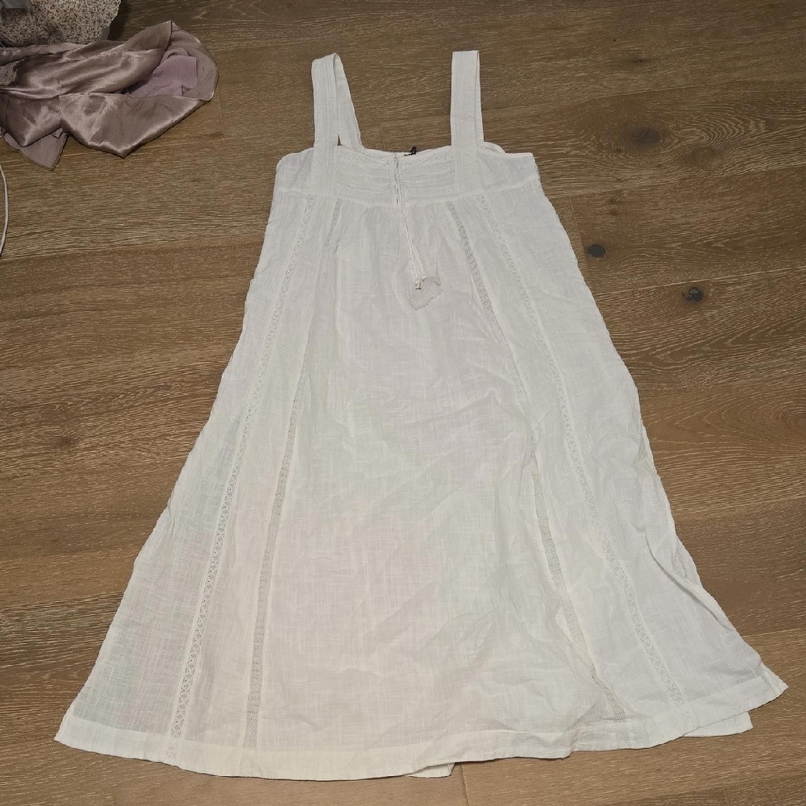Stella McCartney NWT Spell Stevie Lace Midicin Camellia White Midi Dress Size S / US 4 / IT 40 - 1 Thumbnail