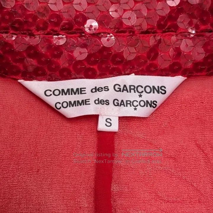 Comme des Garcons Comme Des Garcons Red Sequined Shirt Size S / US 4 / IT 40 - 7 Thumbnail
