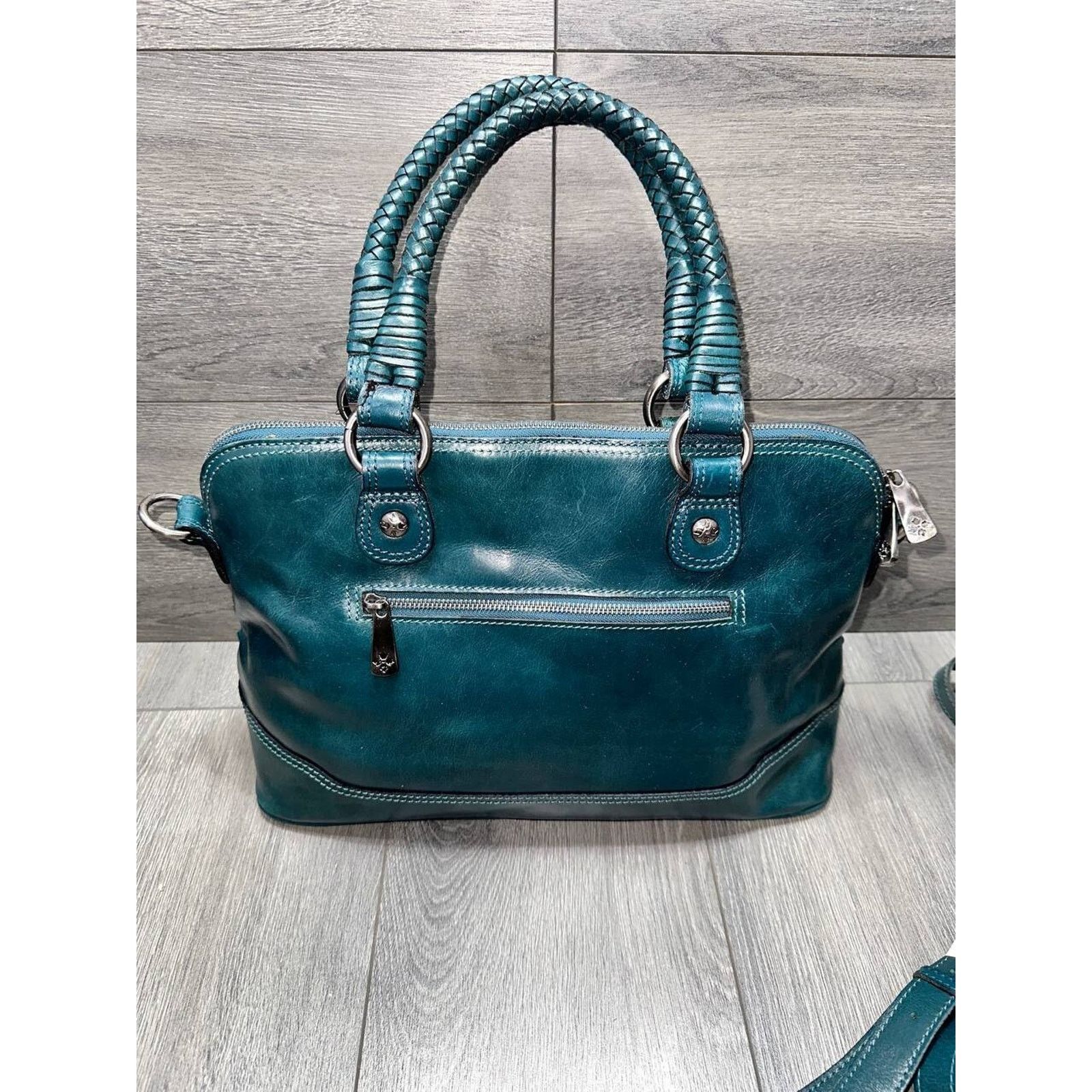 Patricia Nash Patricia Nash Washed Woven Leather Augus Satchel bag A382253 Size ONE SIZE - 8 Thumbnail