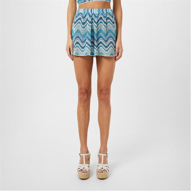 Missoni o1g2r1mq1124 Chevron Cover Up Shorts in Multicolor Size 28" / US 6 / IT 42 - 3 Thumbnail
