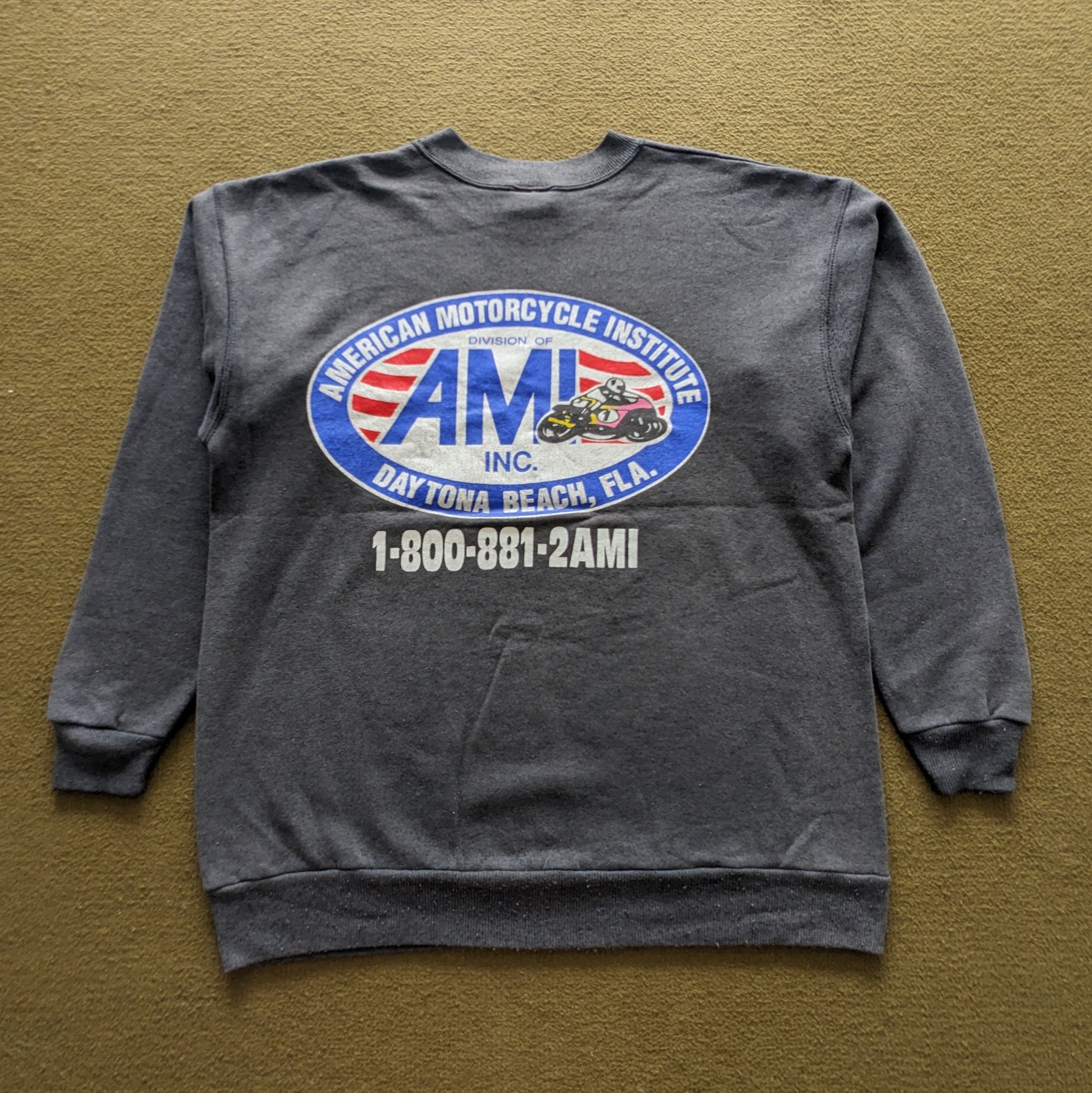 Vintage Vintage American Motorcycle Institute AMI Sweatshirt Size US S / EU 44-46 / 1 - 3 Thumbnail