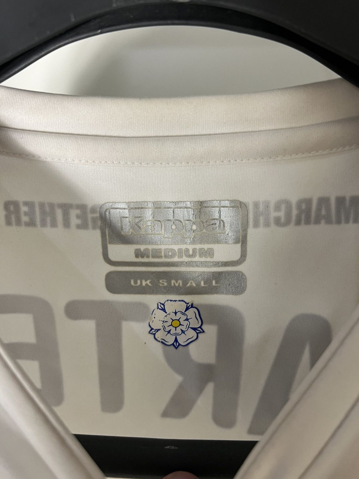 Vintage VERY RARE KAPPA FC LEEDS UNITED ENGLAND SOCCER JERSEY 90s Size US M / EU 48-50 / 2 - 3 Thumbnail