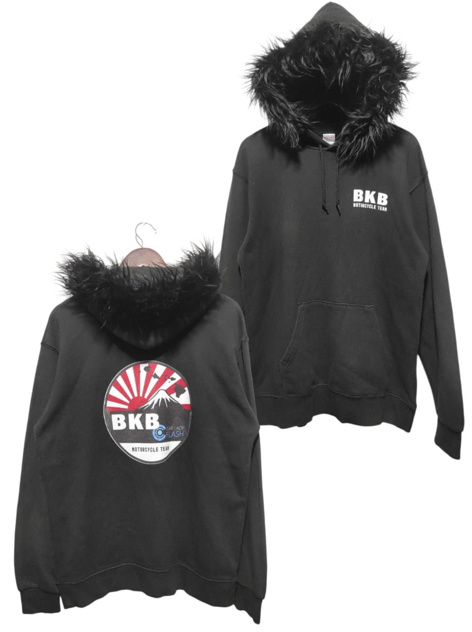 Hysteric Glamour BKB Motorcycle Team Printstar Fur Hoodie i6w9 LBG style Size US L / EU 52-54 / 3 - 1 Thumbnail