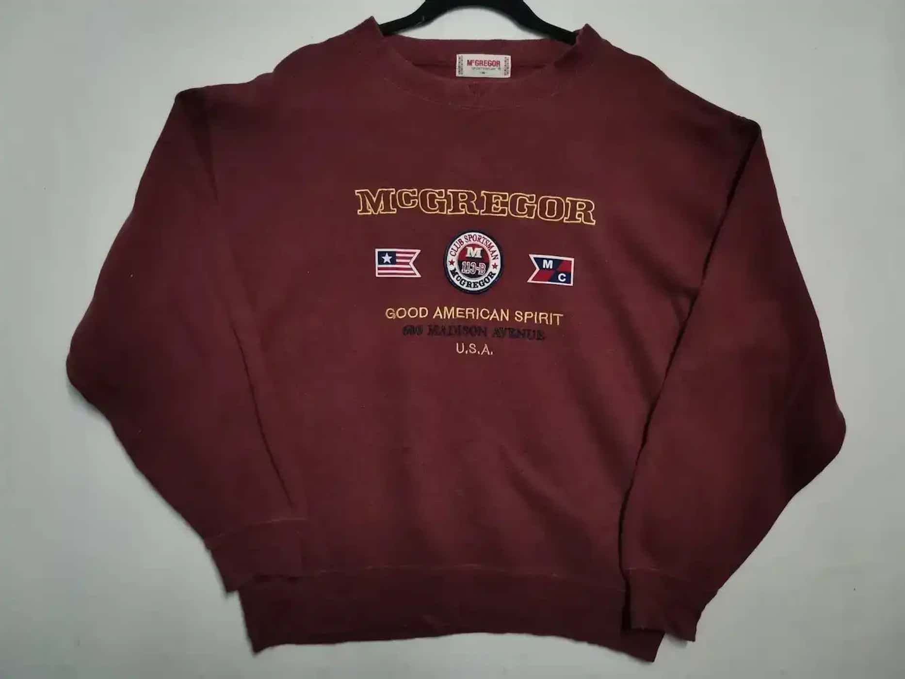 McGregor Vintage McGregor Good American Spirit Big Logo Sweatshirt Size US M / EU 48-50 / 2 - 1 Thumbnail