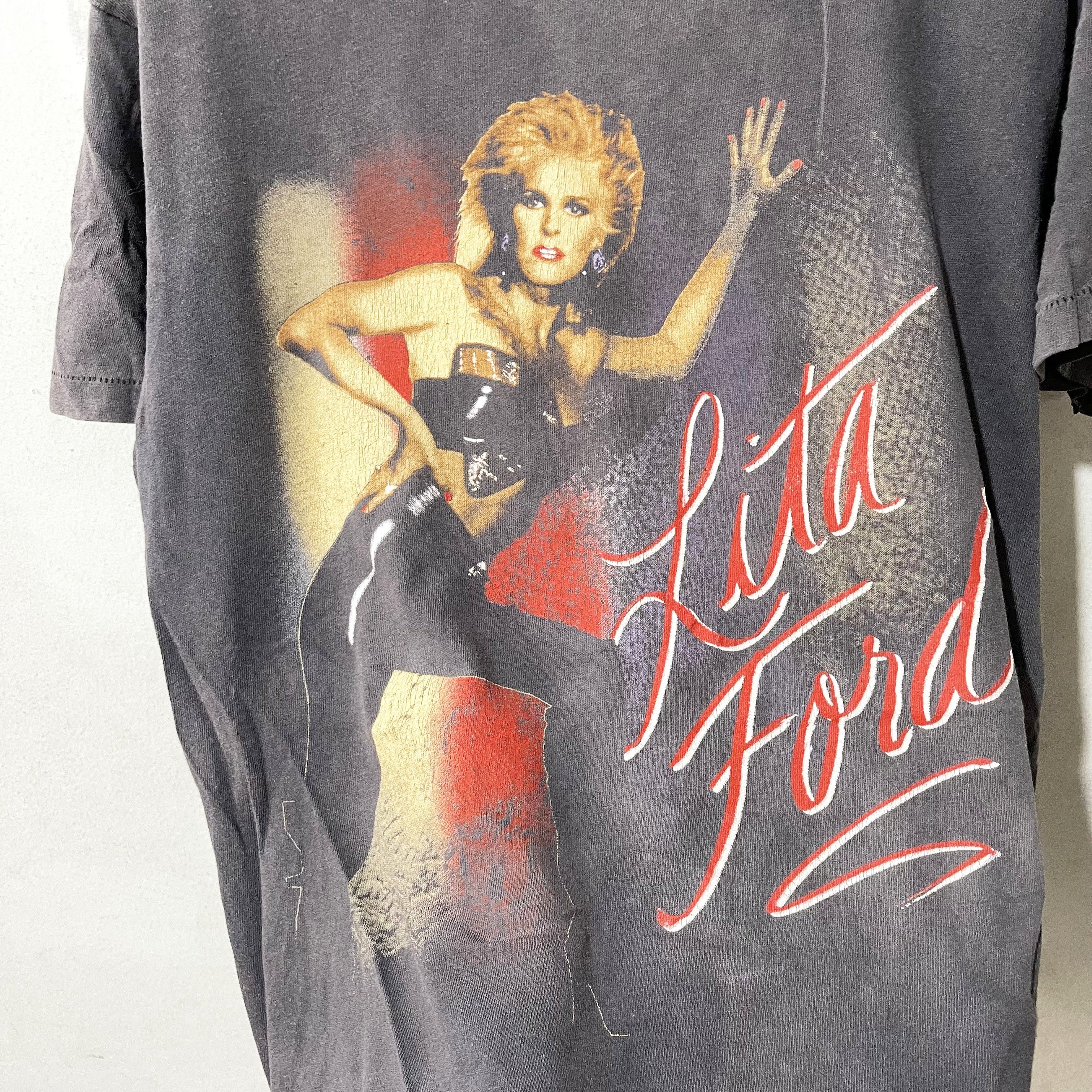 Band Tees × Vintage Vintage 1988 Lita Ford Shirt Size US M / EU 48-50 / 2 - 2 Thumbnail