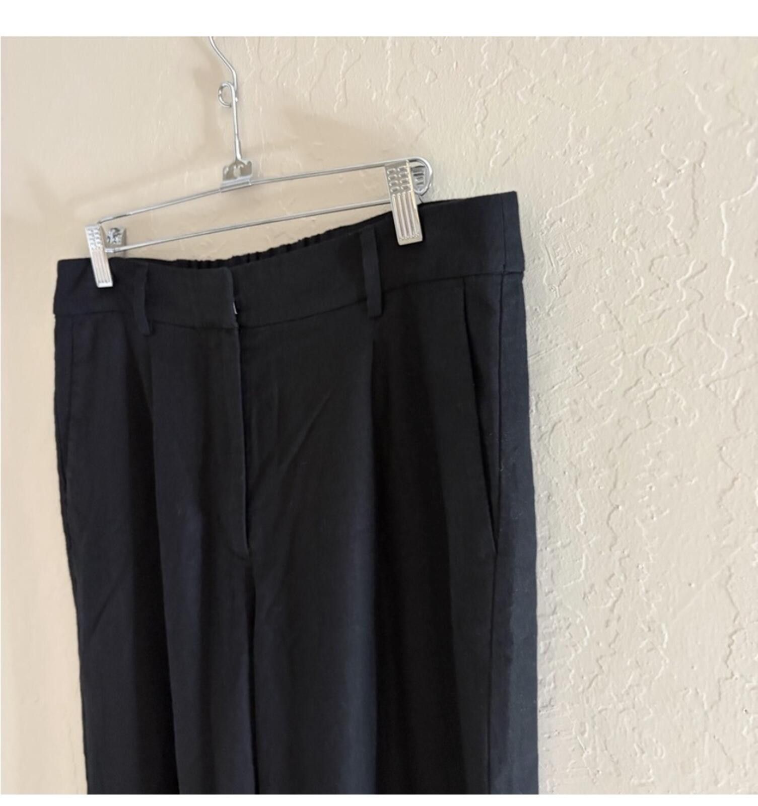 Old Navy Old Navy Black Women's linen Trousers Size 32" / US 10 / IT 46 - 2 Thumbnail