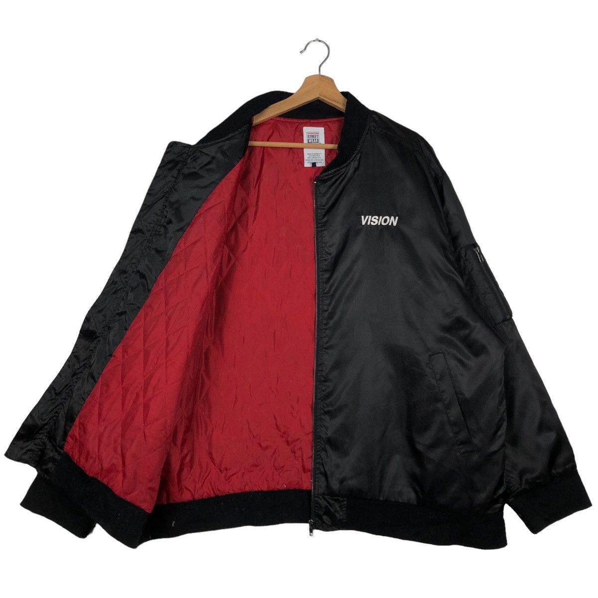 Japanese Brand 🔥Rare Spell Out Big Logo Bomber Jacket Vision Street Wear Size US L / EU 52-54 / 3 - 8 Thumbnail