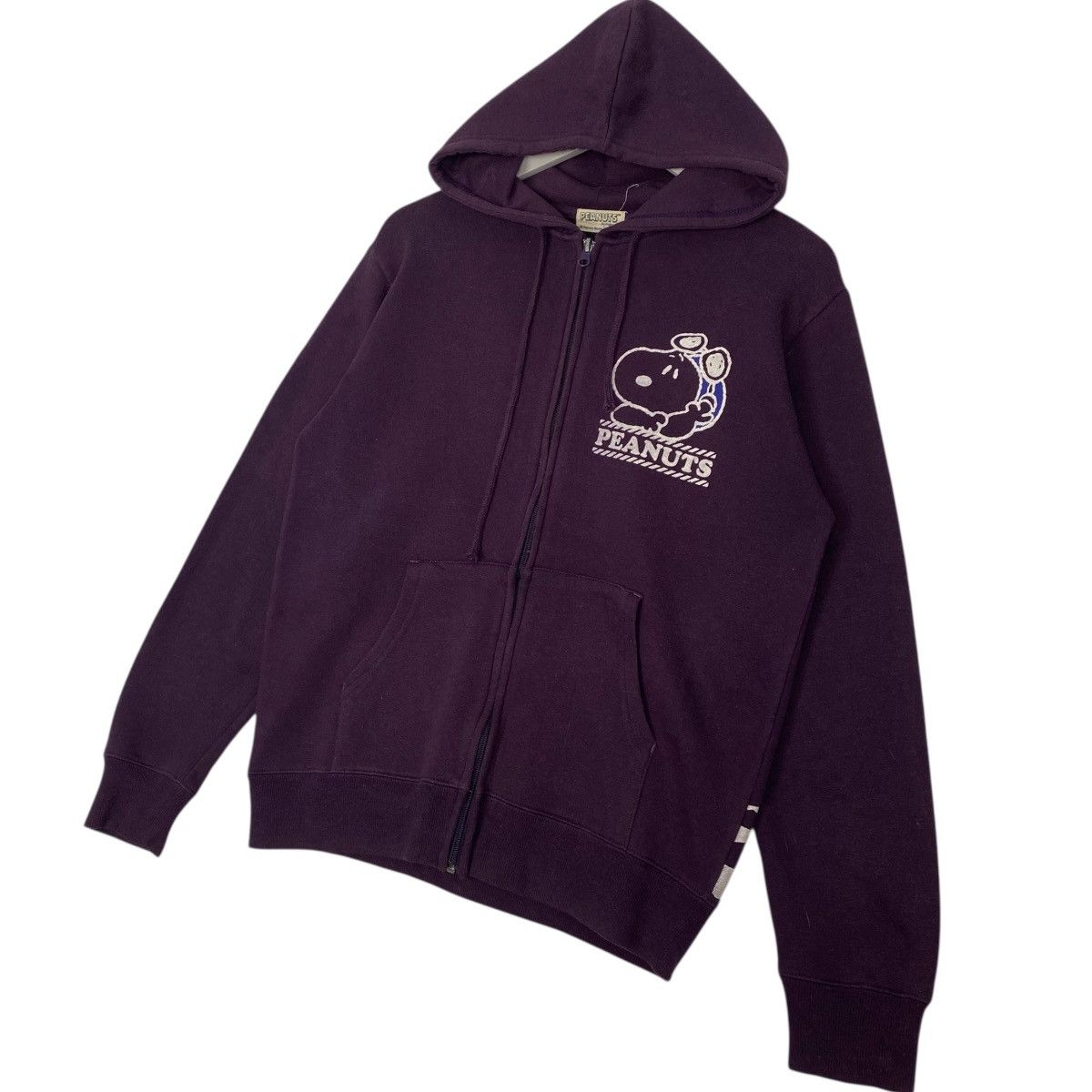 Vintage Vintage Peanuts Printed Hoodie Sweater Purple Jumper Size M Size US M / EU 48-50 / 2 - 2 Thumbnail