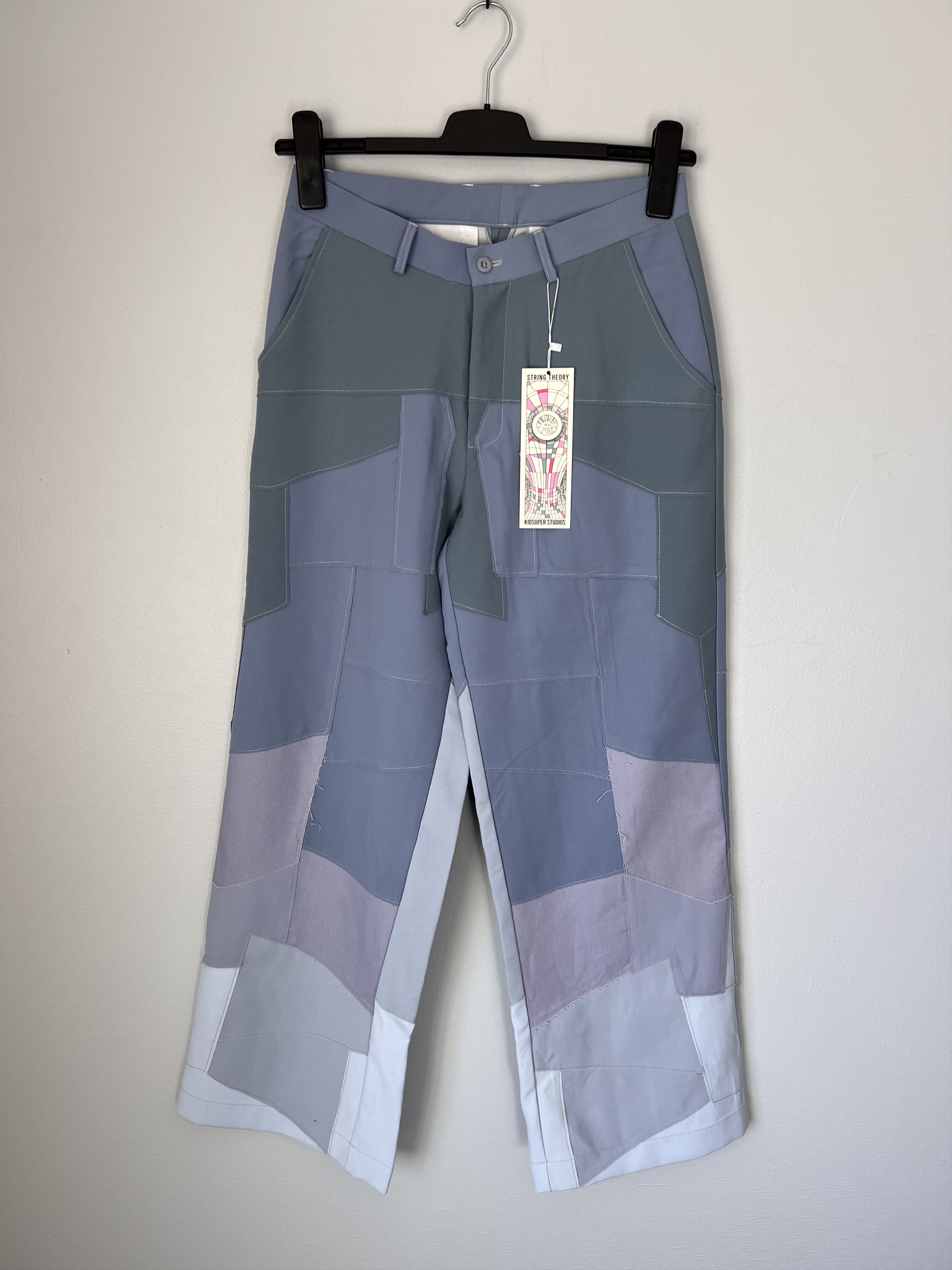 KidSuper Kidsuper Studios Patchwork Gradient Suit Pants in Blue Size US 30 / EU 46 - 1 Thumbnail