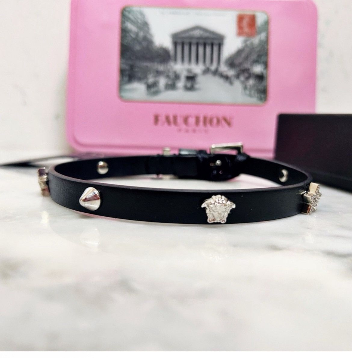 Versace Authentic Versace NWT Medusa Crystal Star Black Stud Choker Size ONE SIZE - 7 Thumbnail