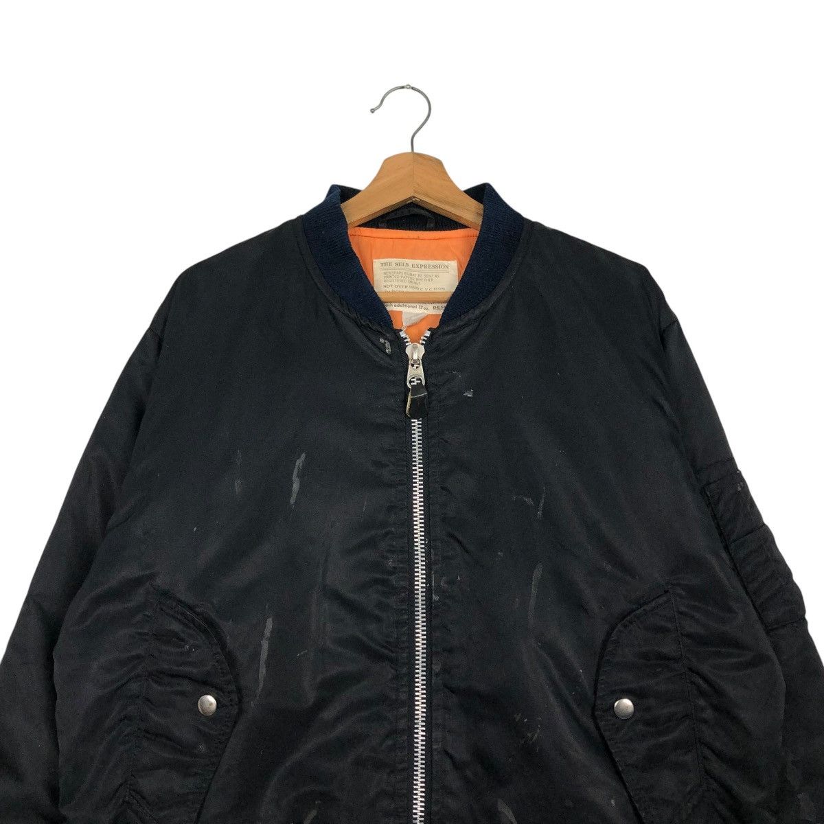 Japanese Brand 🔥VINTAGE BOMBER JACKET MA-1 MILITARY IRISH ISSEY MIYAKE Size US M / EU 48-50 / 2 - 5 Thumbnail