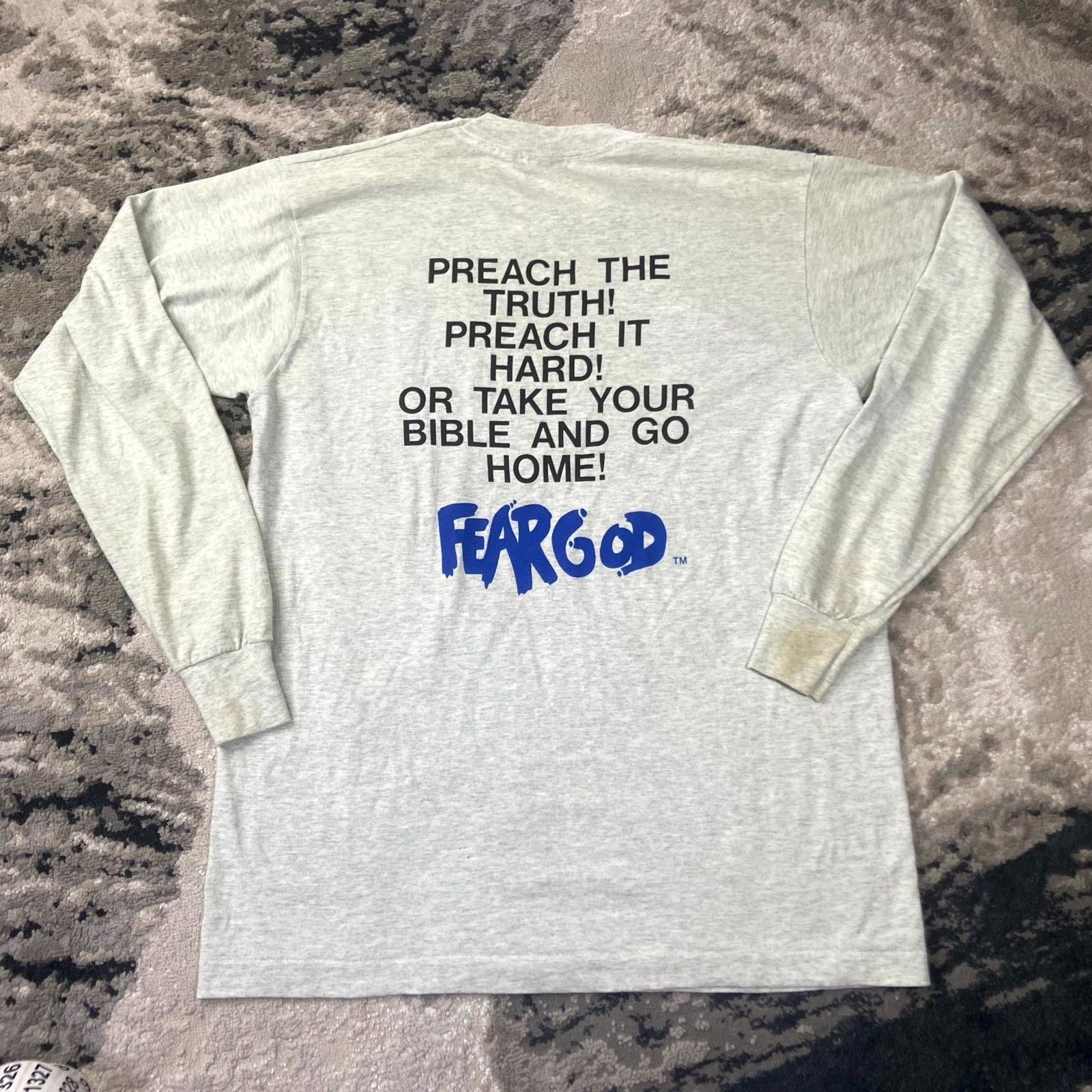 Fruit Of The Loom Vintage Jesus Tee 90s Shirt Sz L Y2K Graphic Fear God Size US L / EU 52-54 / 3 - 1 Thumbnail