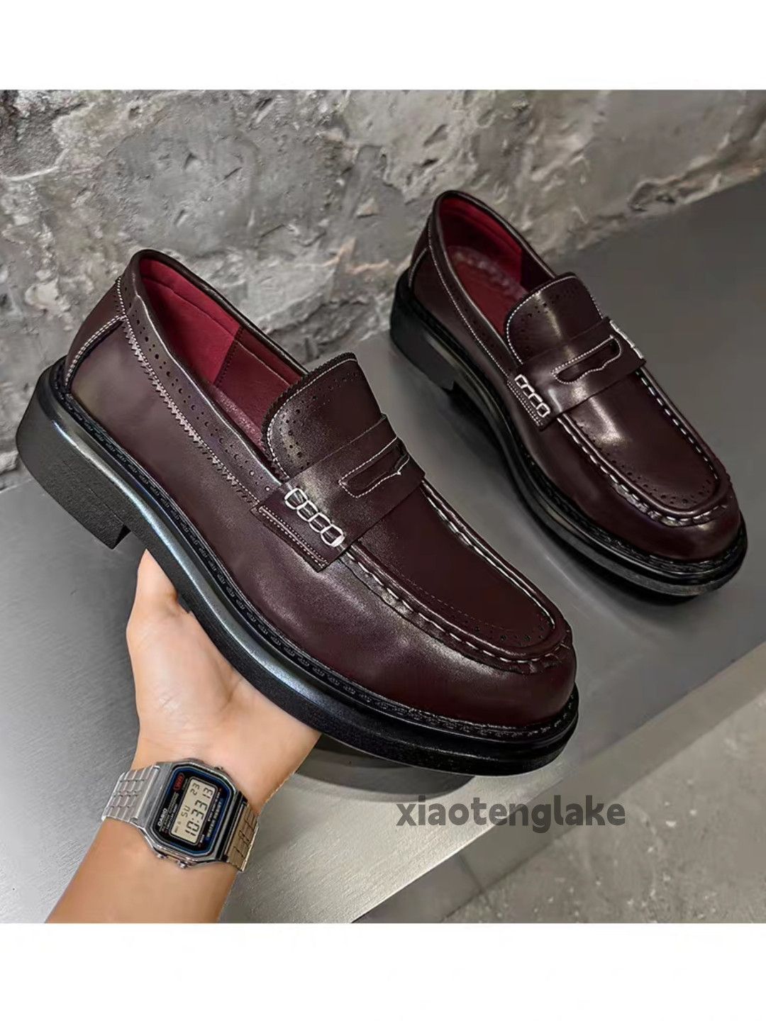 Vintage Unisex outdoor utility slip on loafer thick sole shoes boots Size US 10 / EU 43 - 4 Thumbnail