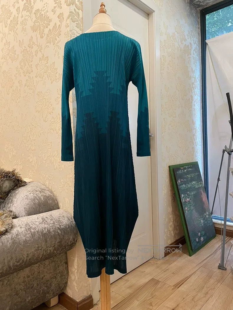 Issey Miyake Issey Miyake Crew Neck Long Sleeve Dress Size L / US 10 / IT 46 - 3 Thumbnail