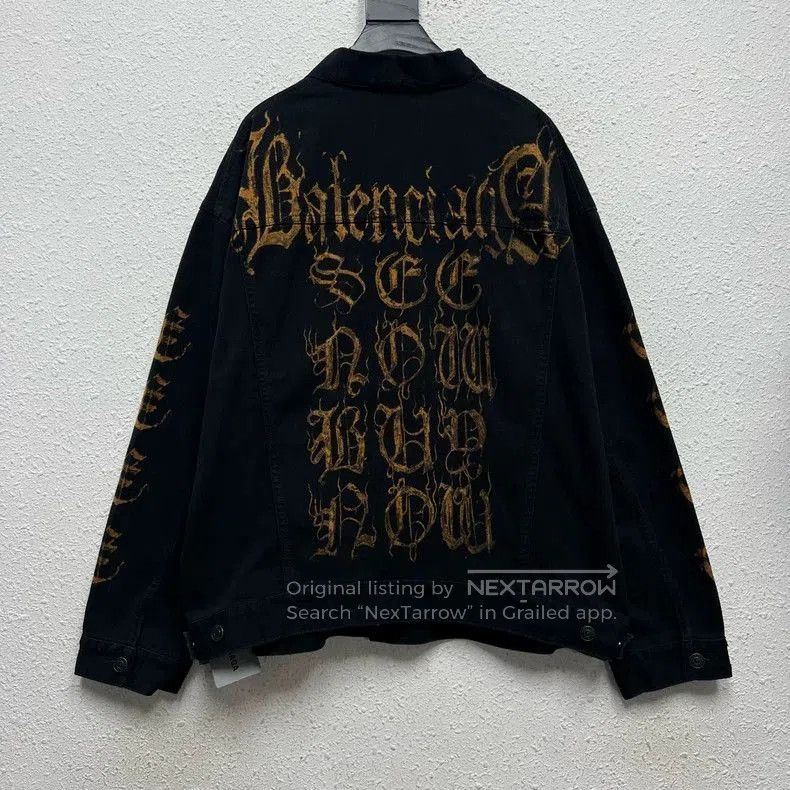 Balenciaga Balenciaga Distressed Denim Jacket. Size US M / EU 48-50 / 2 - 2 Thumbnail