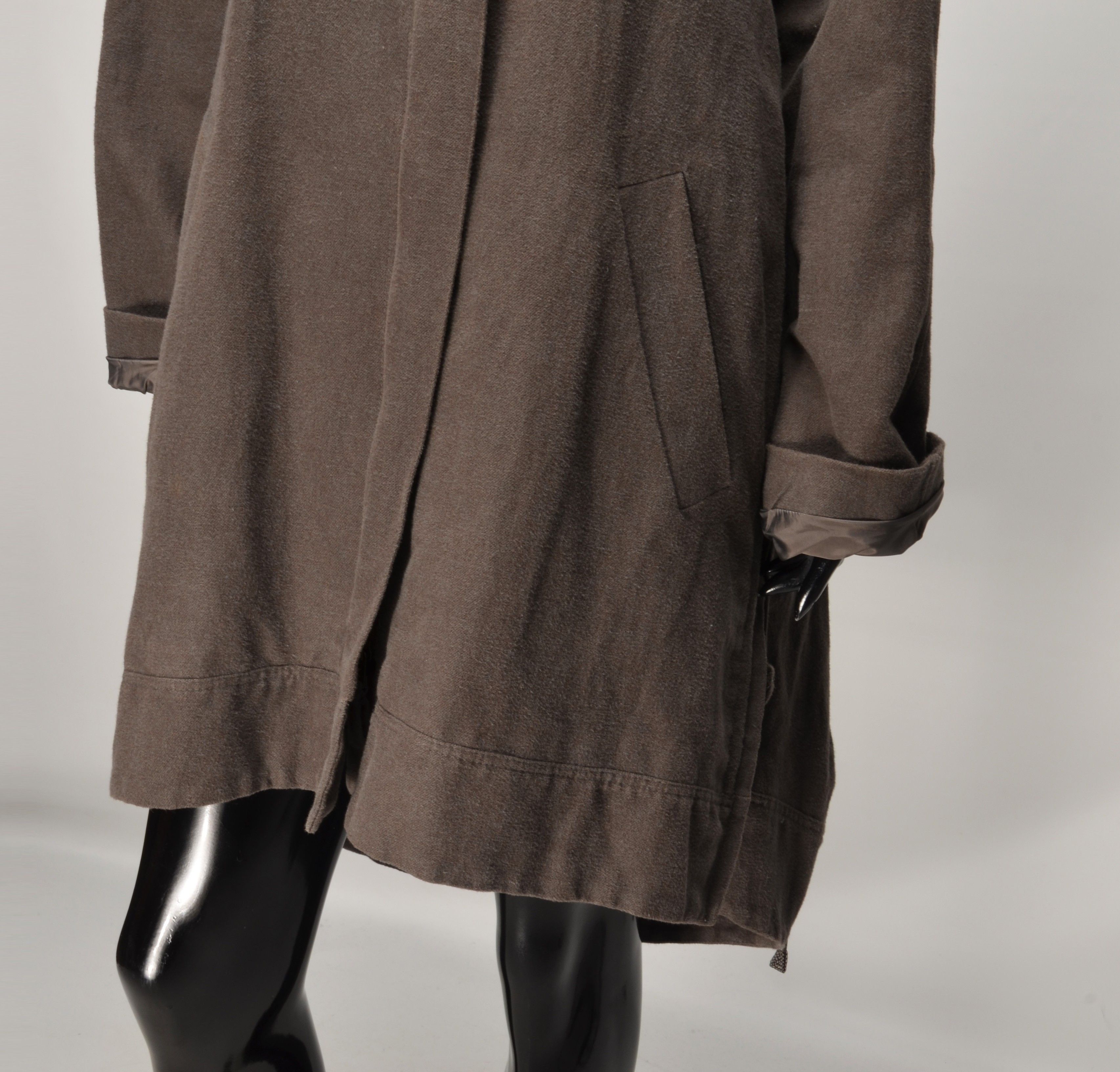 Annette Gortz Annette Gortz Avant Garde Hooded Oversized A-Line Coat Size XS / US 0-2 / IT 36-38 - 14 Thumbnail