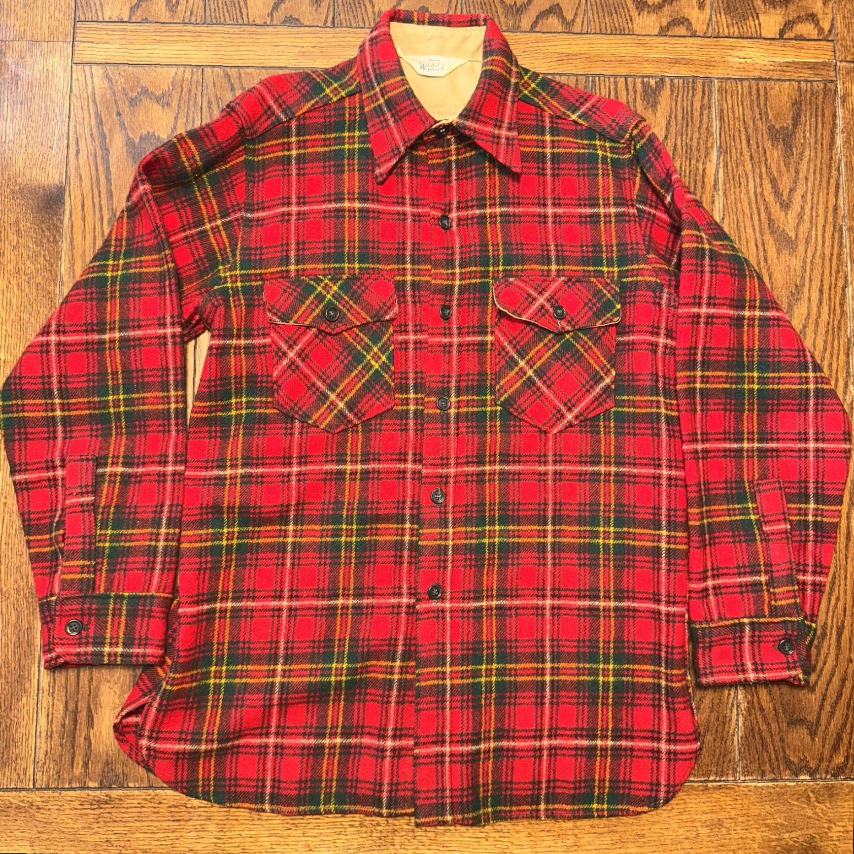 Vintage VINTAGE Woolrich Mens L Flannel Shirt Button Front Wool Plaid Red Size US L / EU 52-54 / 3 - 2 Thumbnail