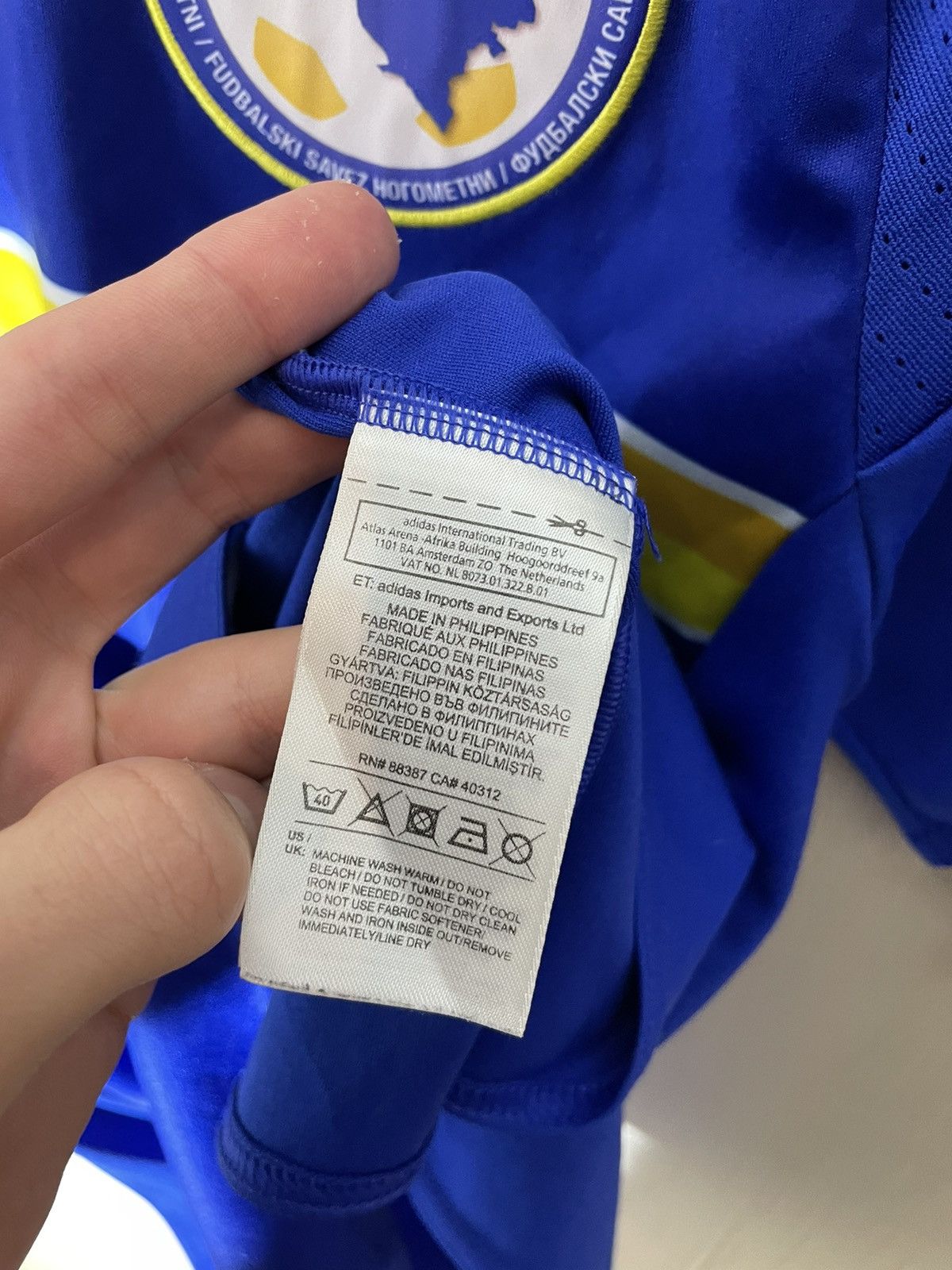 Adidas Adidas Bosnia and Herzegovina 2016 soccer jersey Size US S / EU 44-46 / 1 - 11 Thumbnail