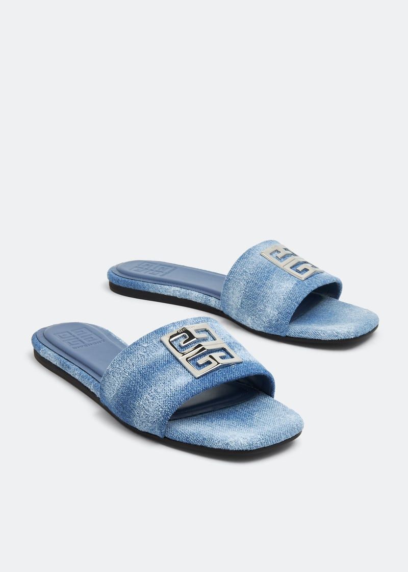 Givenchy o1w1db10525 4G Flat Sandals in Blue Size US 9 / IT 39 - 2 Thumbnail