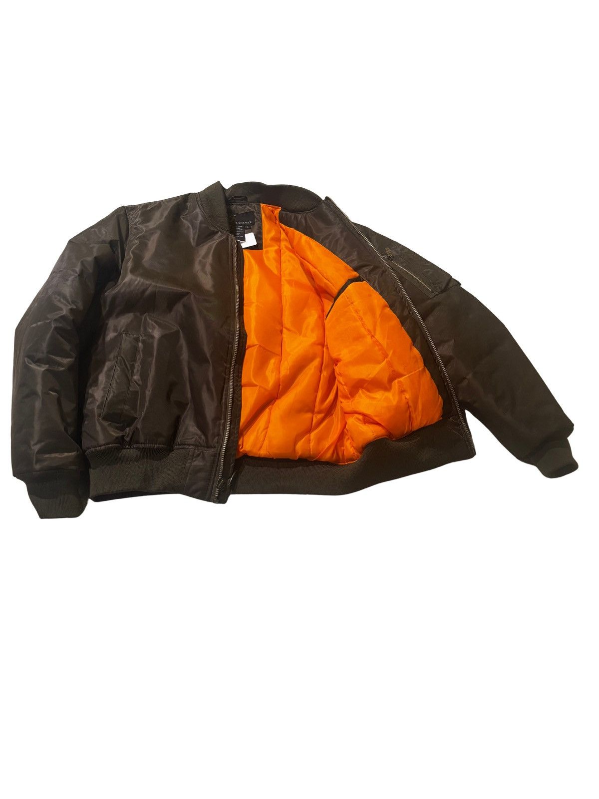 Other Khaki puffer bomber jacket0116 Size US L / EU 52-54 / 3 - 10 Thumbnail