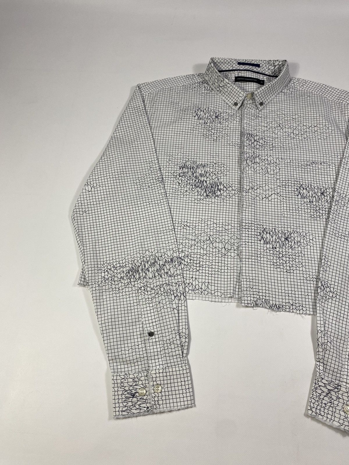 Vintage Avant Garde Cropped Distressed Spikes Geology Shirt Size US L / EU 52-54 / 3 - 5 Thumbnail