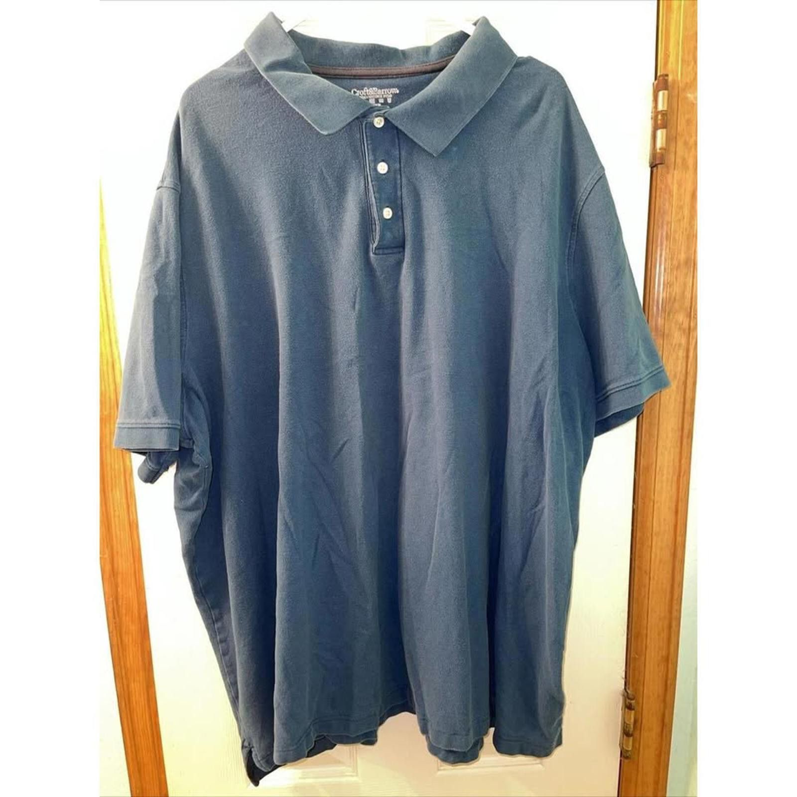 Other Croft & Barrow Men's Polo Shirt - Size 4XB - Navy Blue Size US XXL / EU 58 / 5 - 1 Thumbnail