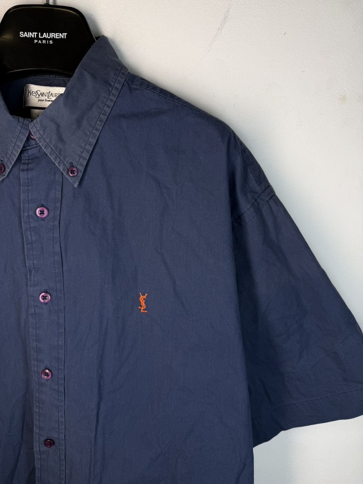 Yves Saint Laurent Cotton YSL Shirt Summer Button Up Luxury y2k Casual Collar Size US L / EU 52-54 / 3 - 10 Thumbnail