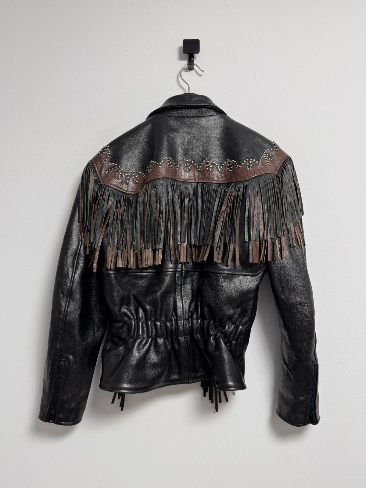 Japanese Brand × Vintage Vintage Western World by Shaf Fringed Leather Jacket Size US S / EU 44-46 / 1 - 13 Thumbnail